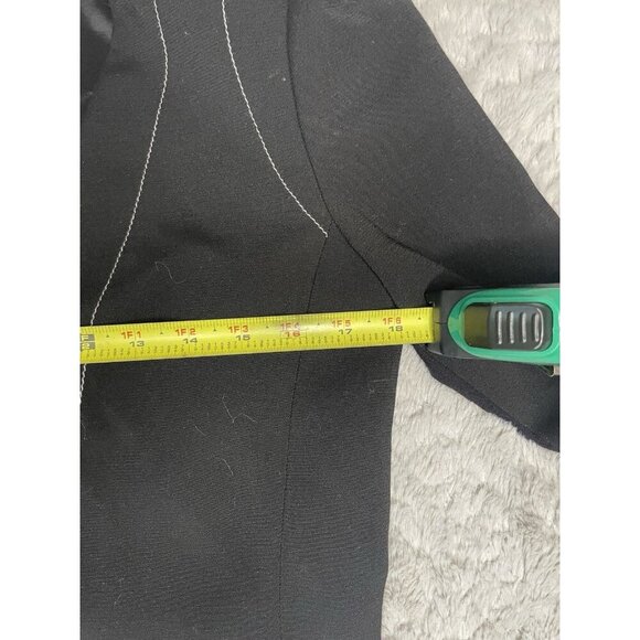 BCBGMAXAZRIA Black Cropped Blazer Jacket Derek Size S Tailored Stretch Evening - Picture 8 of 9